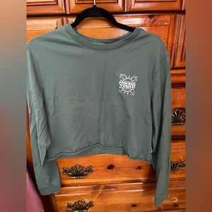 Green Vans Cropped Tee